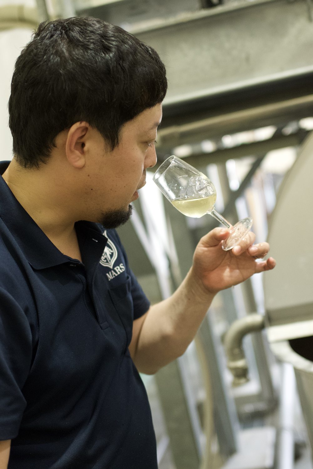 Tasting the new-make spirit