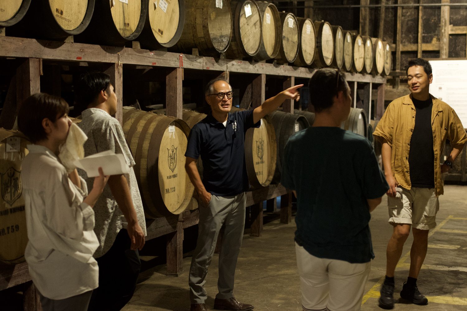 Touring the distillery